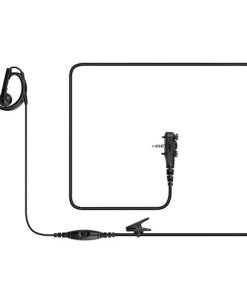 Kit de microfone com fone de ouvido de um fio para vigilância MH-37A4B-1.